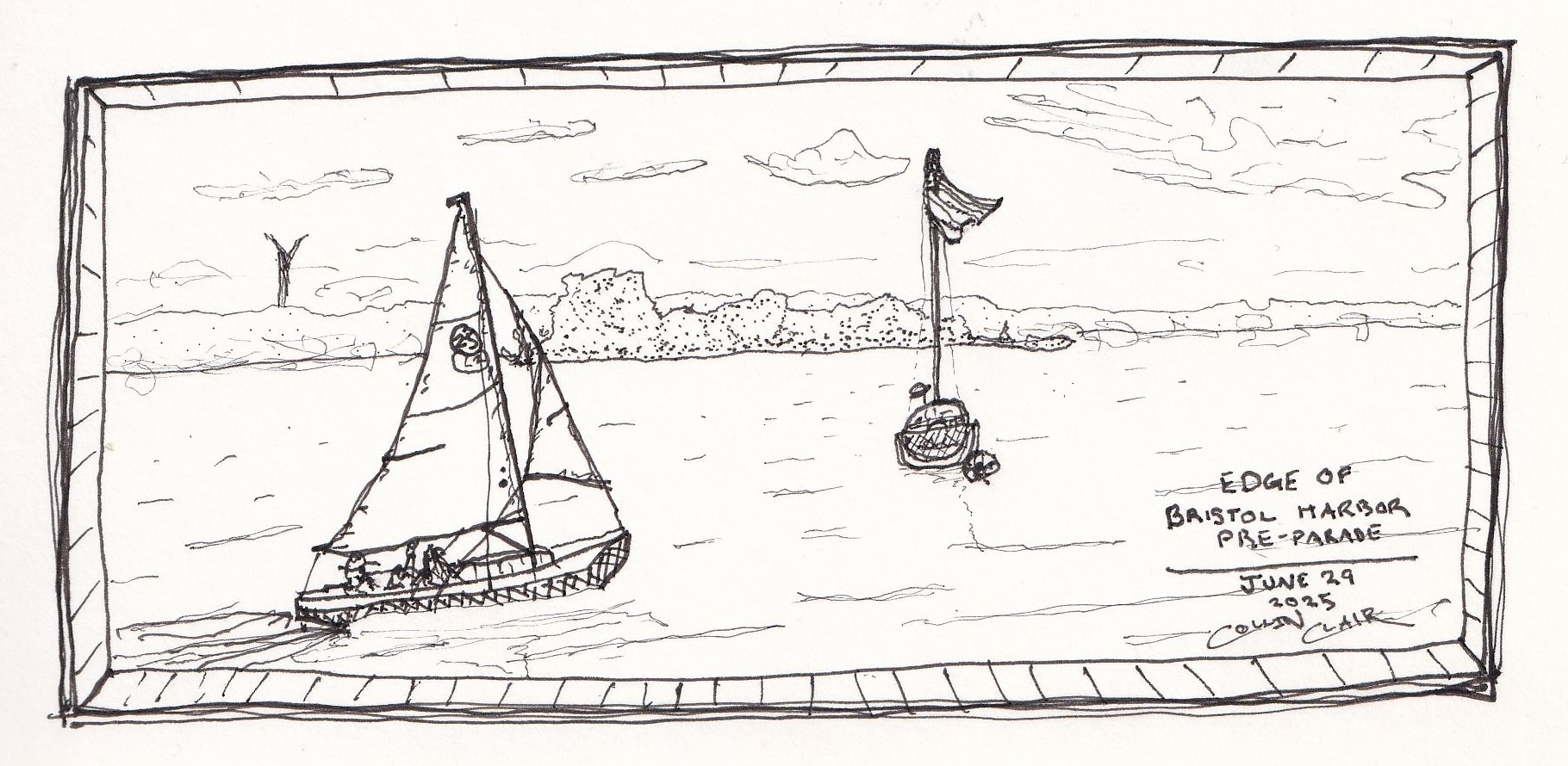 edge of bristol harbor pre-parade